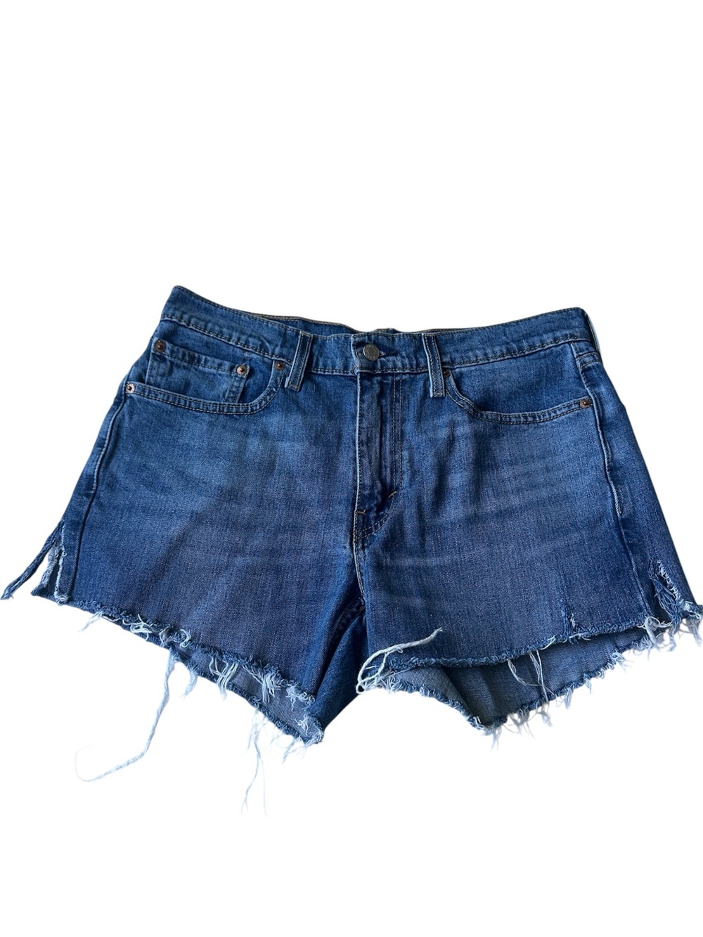 Levi’s classic high-rise denim cutoff shorts